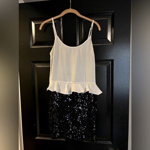 Esley Black & Cream Cocktail Dress